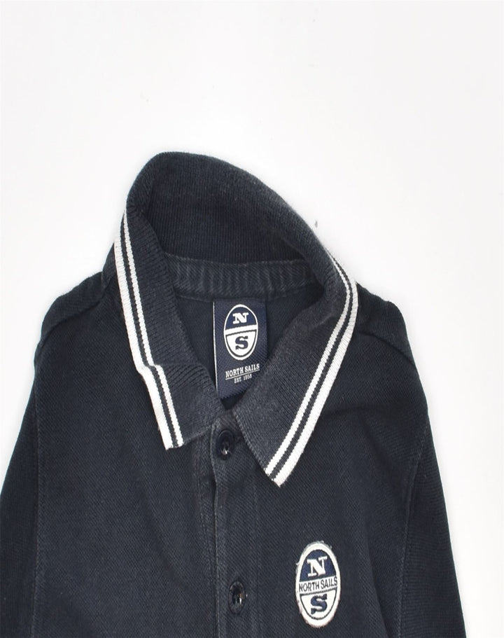 NORTH SAILS Boys Long Sleeve Polo Shirt 3-4 Years Black Cotton | Vintage | Thrift | Second-Hand | Used Clothing | Messina Hembry 