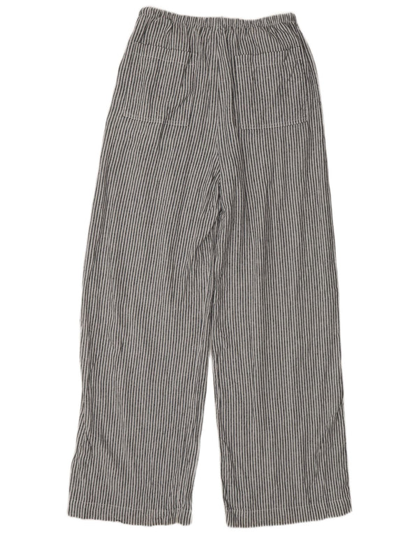 Pantaloni casual da donna Marks & Spencer UK 10 Small W30 L31 a righe grigie