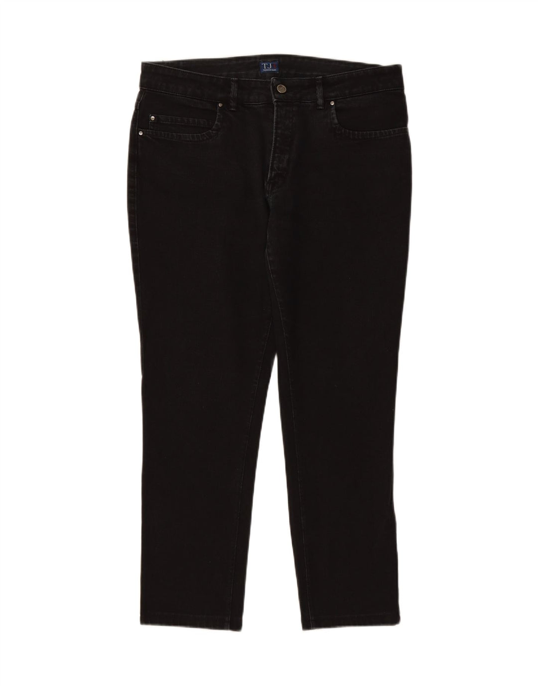 TRUSSARDI Womens Slim Jeans W33 L27 Black Cotton Vintage Trussardi and Second-Hand Trussardi from Messina Hembry 