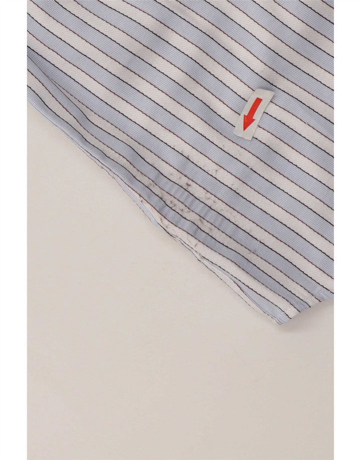 Camicia Harmont & Blaine da uomo vestibilità regolare in lana d'agnello a righe blu medio