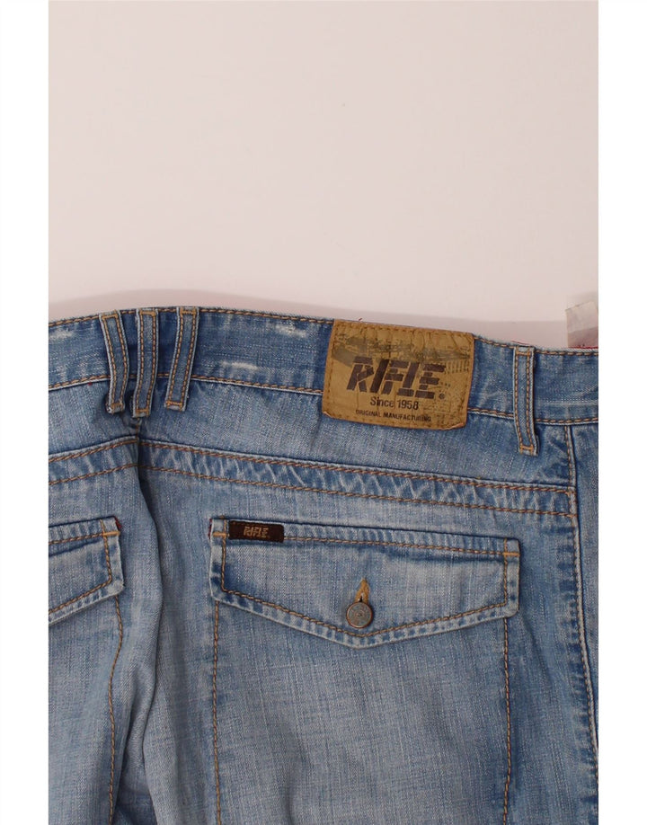 RIFLE Mens Denim Shorts W33 Large Blue Cotton Vintage Rifle and Second-Hand Rifle from Messina Hembry 