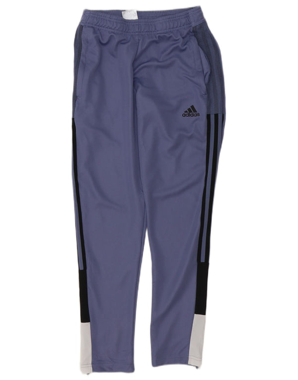 Adidas Girls Aeroready αθλητική φόρμα παντελόνι 11-12 ετών Purple Colourblock