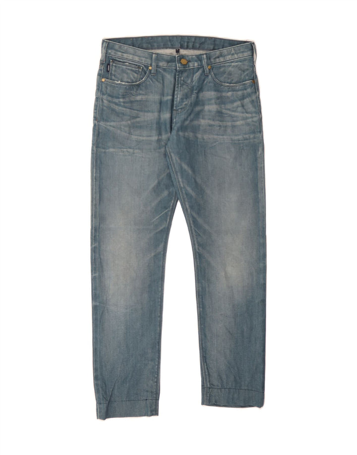 ARMANI Womens Straight Jeans W30 L29 Blue Cotton Vintage Armani and Second-Hand Armani from Messina Hembry 