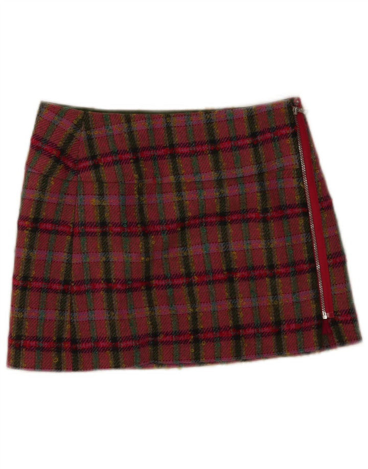 Ted Baker Womens Mini Skirt Size 1 XS W26  Multicoloured Check Wool