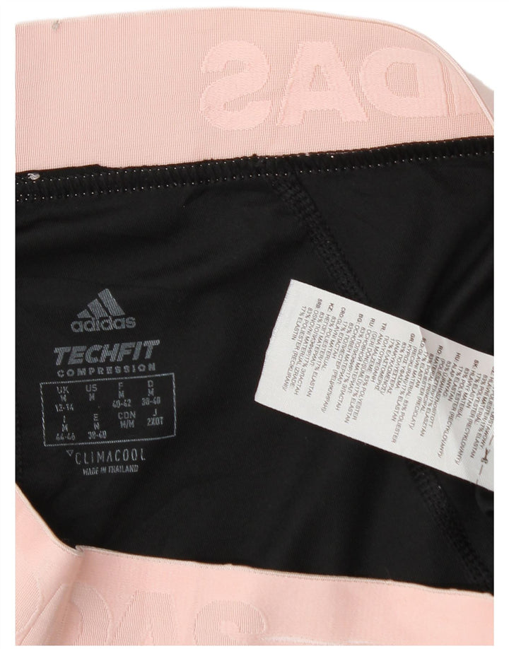 Leggings grafici da donna Adidas UK 12/14 Poliestere color block medio nero