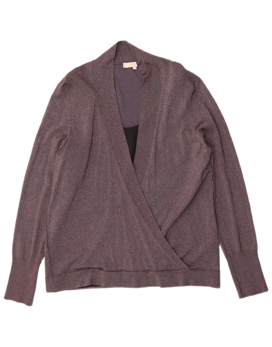 Hobbs Womens V-Neck Jumper Sweater UK 16 Large Grey