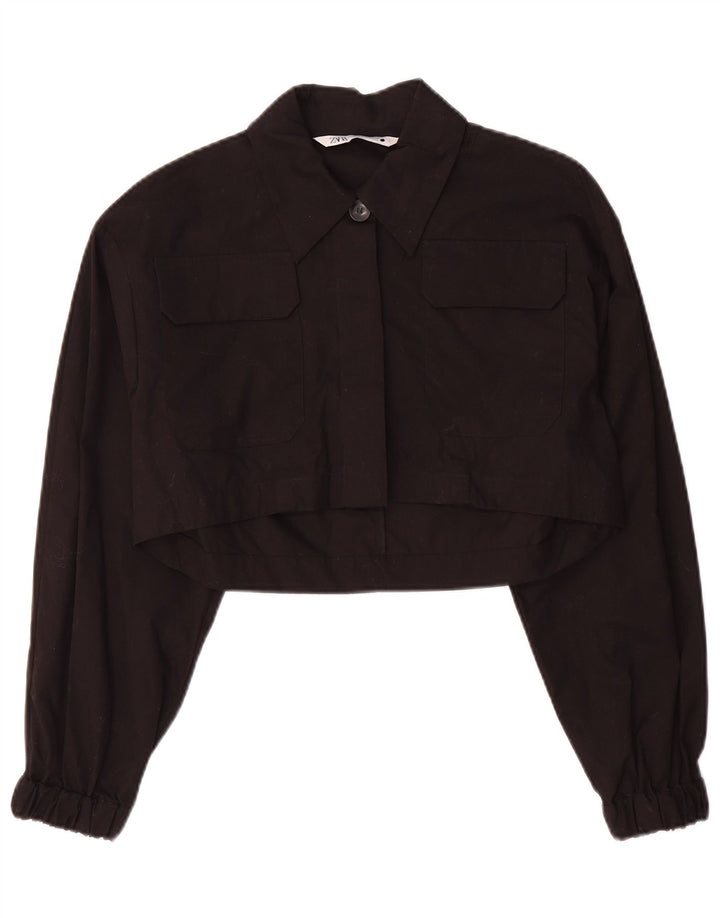 Zara Womens Bolero Jacket UK 6 XS Black