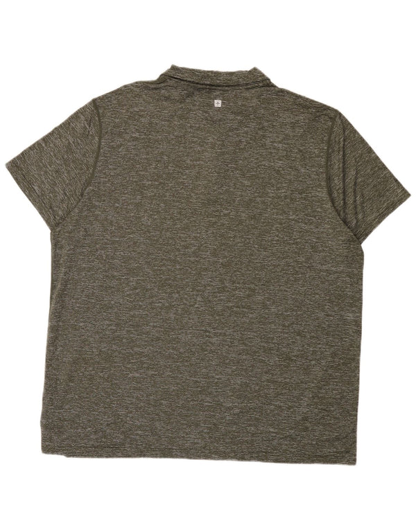 Polo da uomo Mountain Warehouse 2XL Poliammide screziato kaki