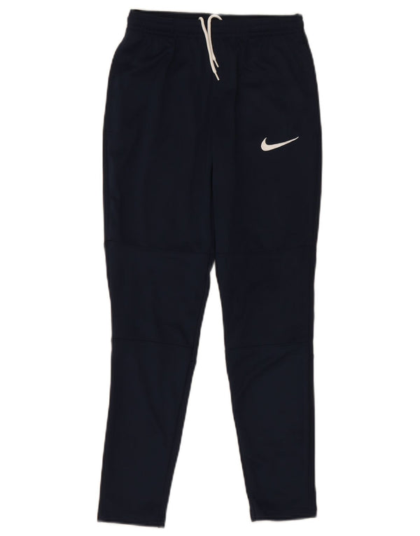 Nike Boys Dri Fit Tracksuit Trousers Joggers 10-11 Years Medium Navy Blue