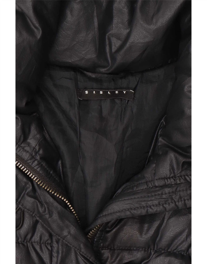 Sisley Girls Padded Jacket 5-6 Years Black Polyester
