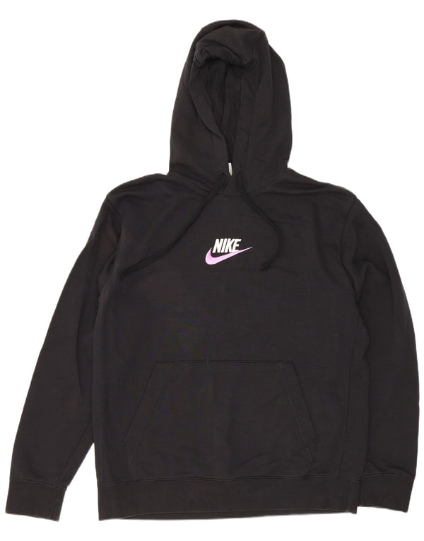 Felpa con cappuccio da uomo Nike Large in cotone nero