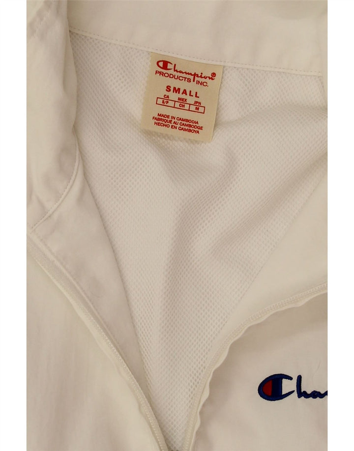 Champion Herre Pullover Træningsdragt Top Jakke Lille Hvid Polyamid