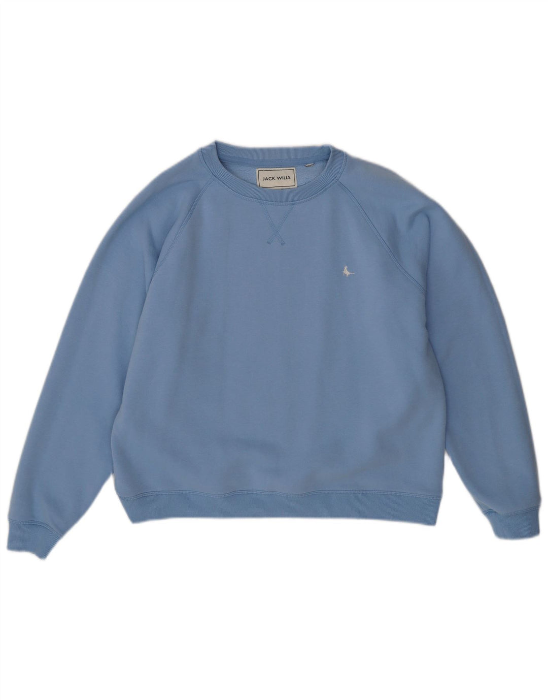 JACK WILLS Womens Oversized Sweatshirt Jumper UK 16 Large  Blue Cotton