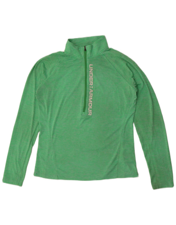 Under Armour Haut de survêtement graphique pour femme UK 14 Large Vert