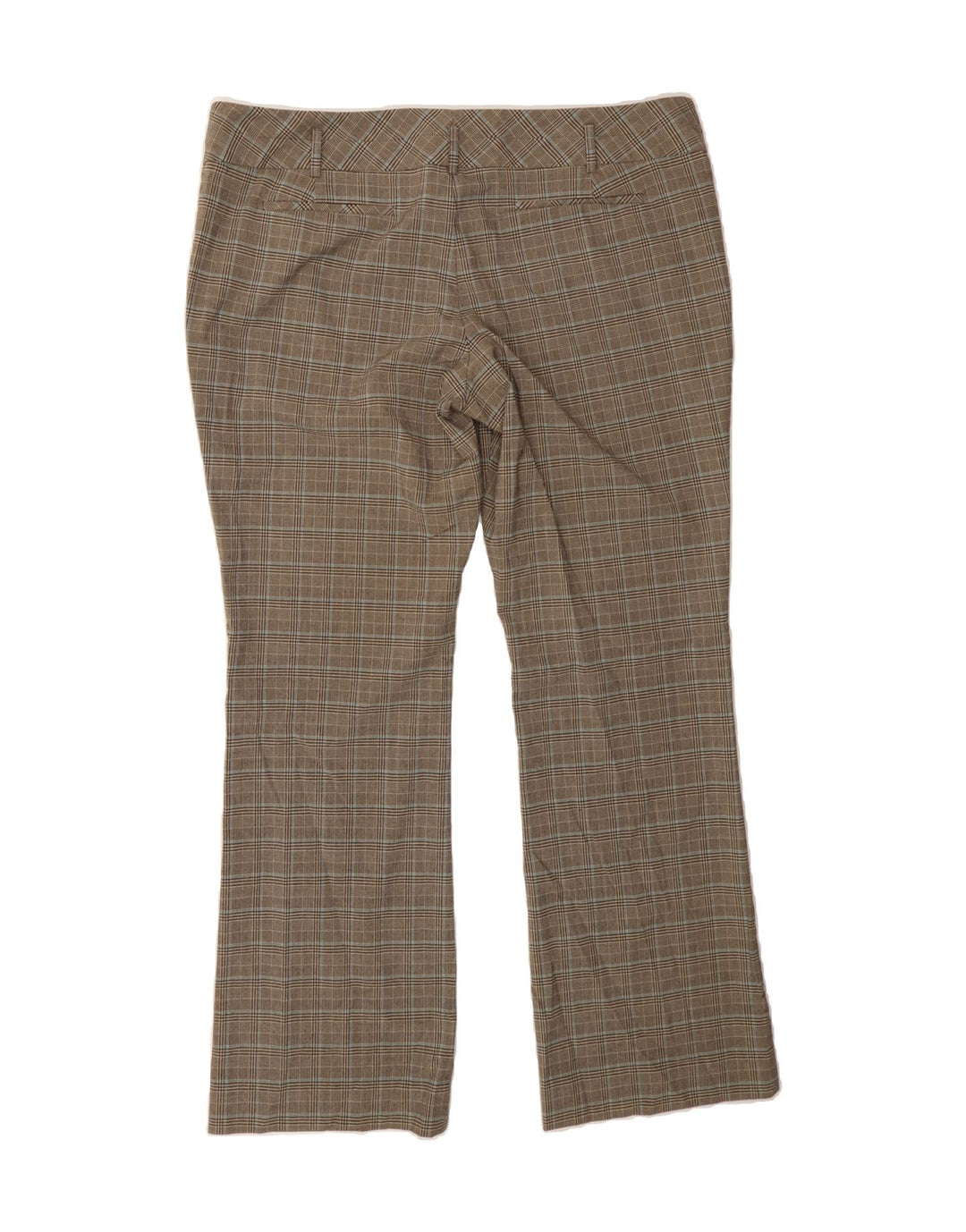 MOSSIMO Womens Bootcut Chino Trousers US 16 2XL W40 L32 Brown Check Vintage Mossimo and Second-Hand Mossimo from Messina Hembry 
