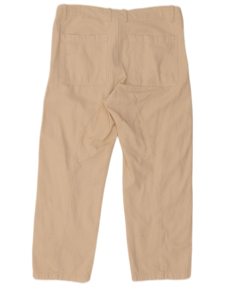 Zara Womens Straight Jeans Large W30 L27 Beige