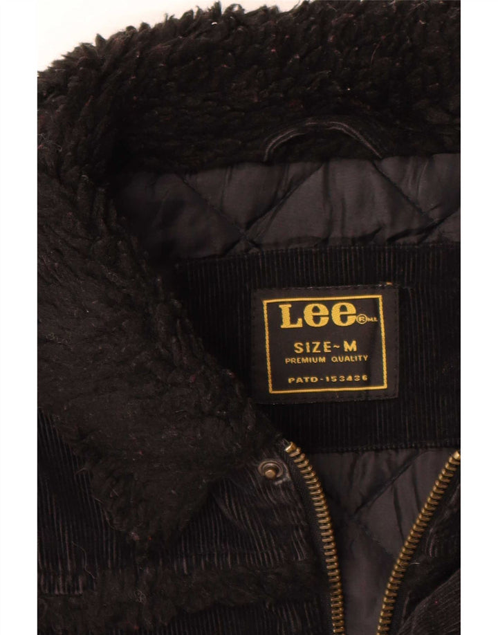Lee Mens Corduroy Jacket UK 38 Medium Black Cotton
