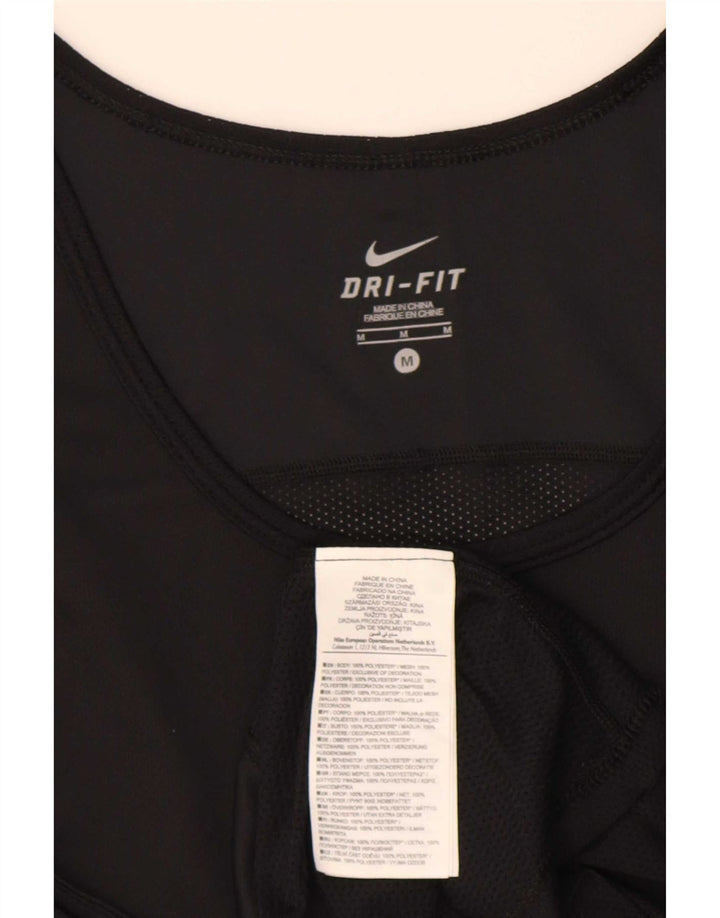 Nike Mens Dri Fit Vest Top Medium Black Polyester