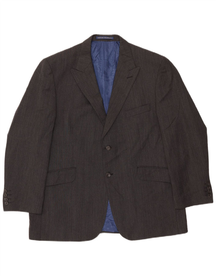 Marks & Spencer Herre 2-knaps blazerjakke UK 44 2XL Grå uld