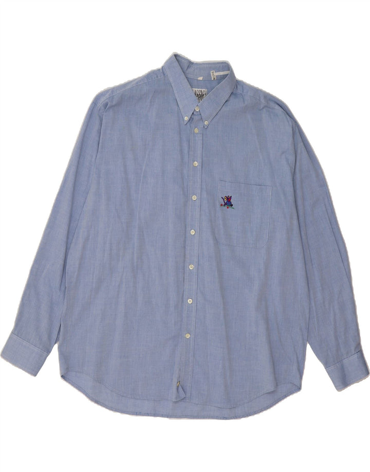 HAUPT Mens Shirt Size 45 XL Blue Cotton Vintage Haupt and Second-Hand Haupt from Messina Hembry 