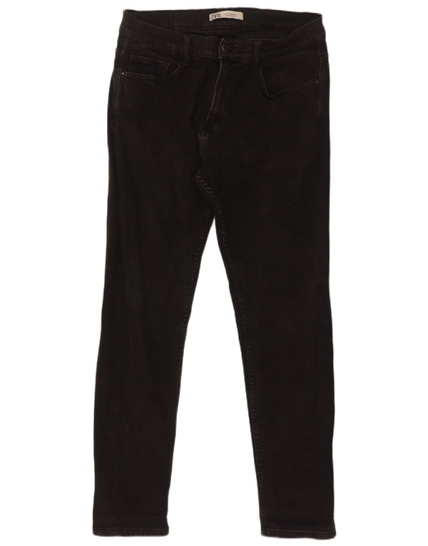 Jeans skinny da uomo Zara EU 44 Large W34 L32 Neri