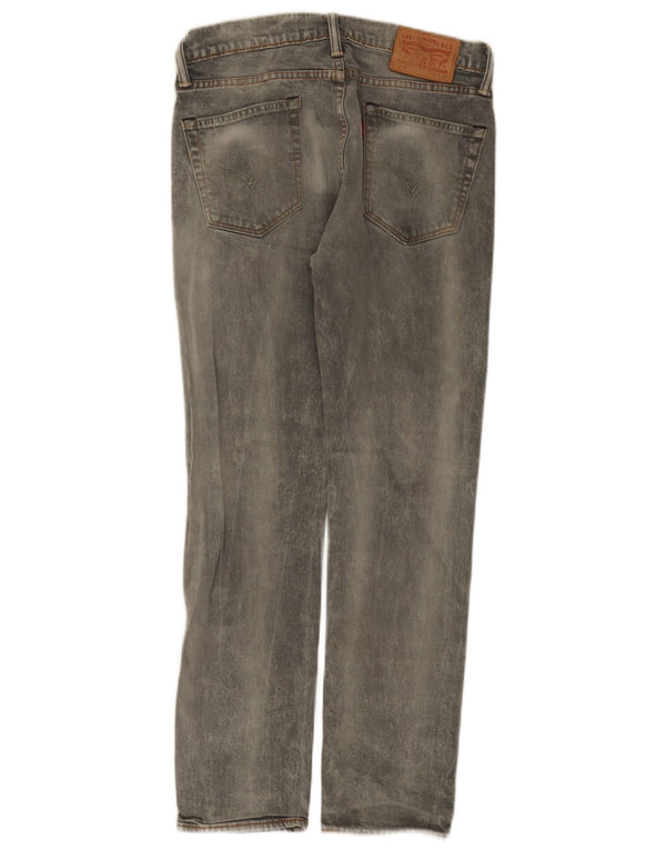 Мужские джинсы скинни Levi's 510 W30 L30 серые, хлопок