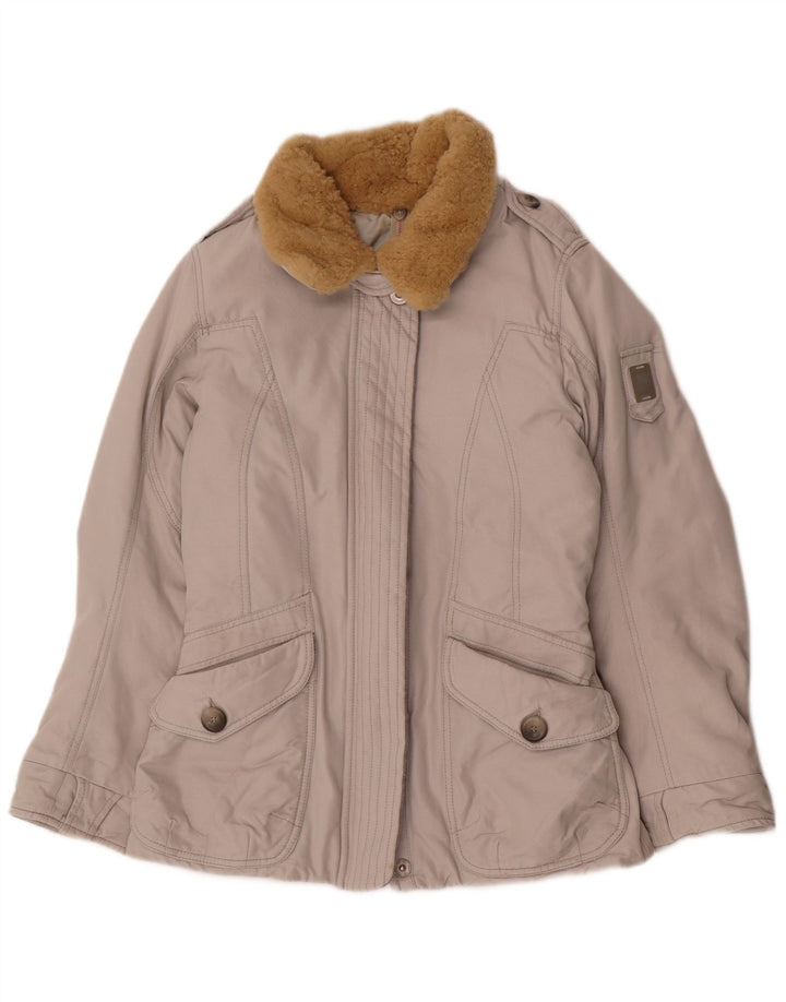 Think Pink Womens Padded Jacket UK 12 Medium Grey Polypropylene