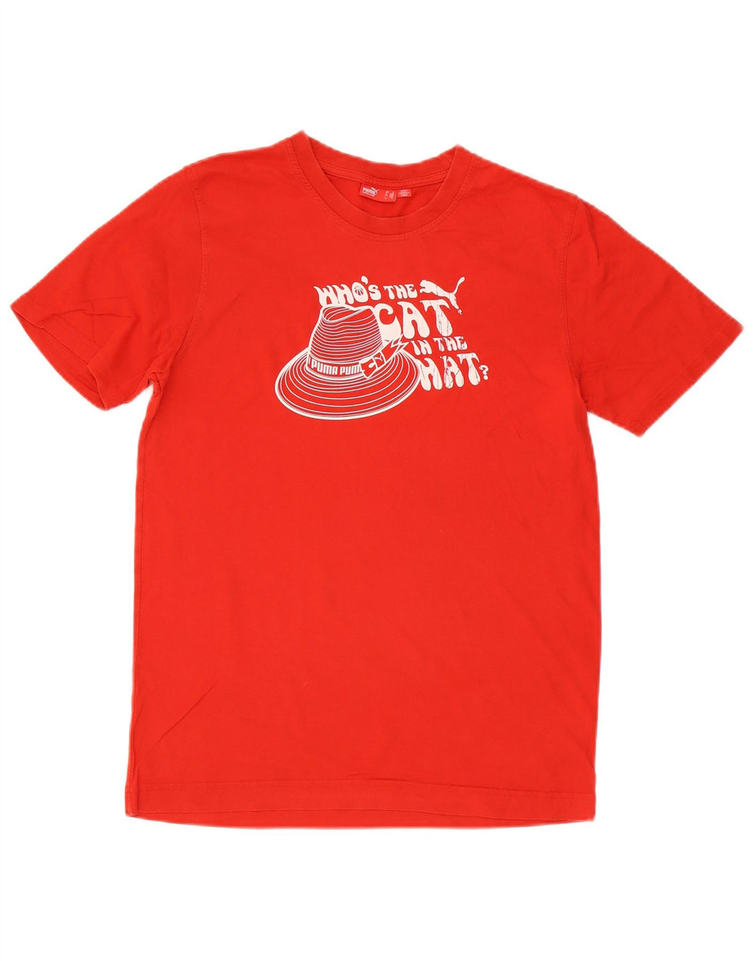 Puma Mens Graphic T-Shirt Top Medium Red