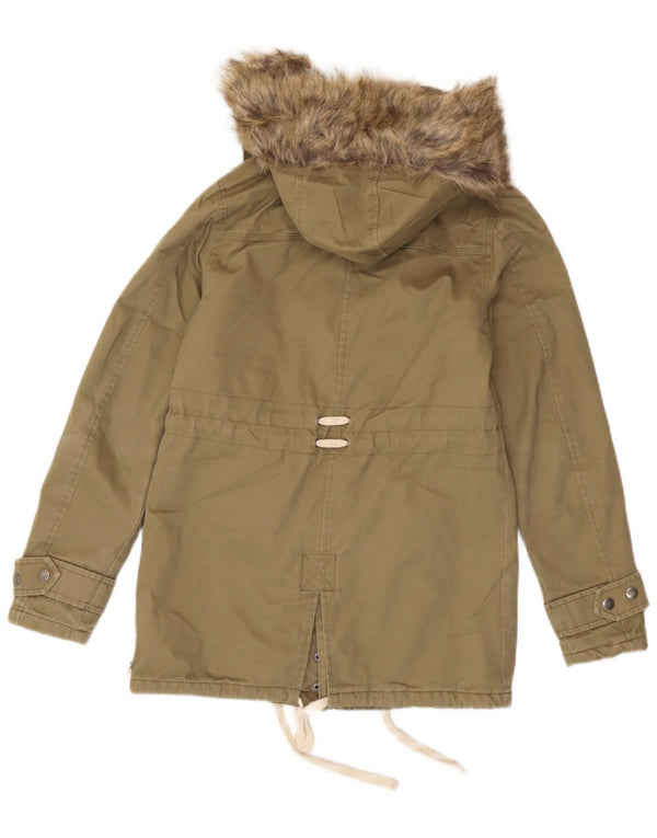 Giacca parka con cappuccio da donna Animal UK 6 XS cotone kaki