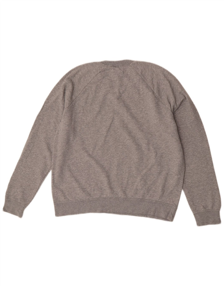 Nike Sweatshirt-trøje til mænd, stor grå flækket bomuld