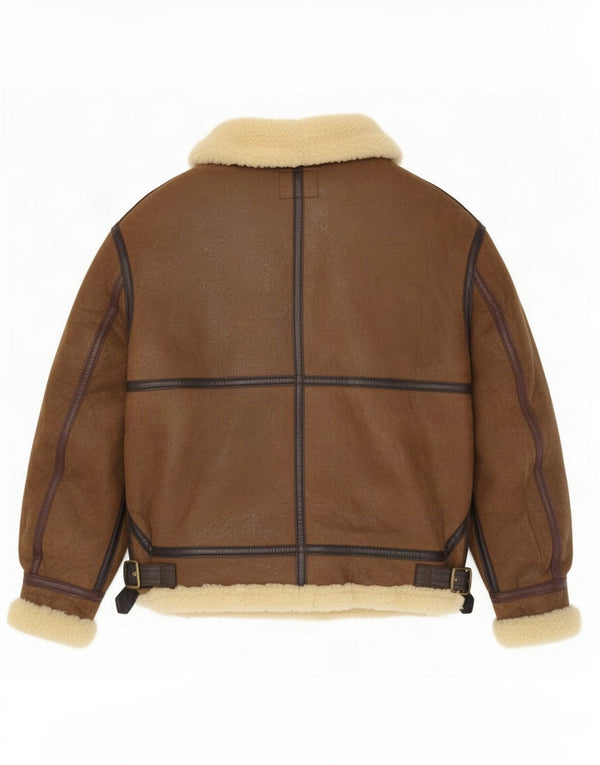 Avirex Herren Typ B-3 Flugfliegerjacke Größe 46 Small Brown Army