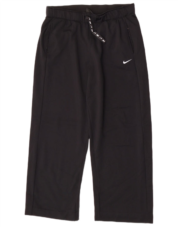 Nike Womens Dri Fit Tracksuit Trousers Large  Black Nylon