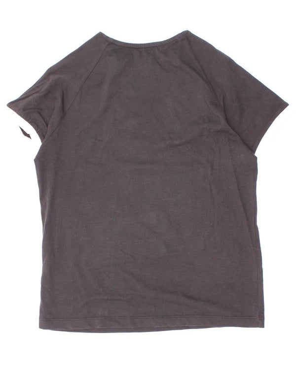 Adidas T-Shirt für Jungen, 9–10 Jahre, Schwarz, Colourblock-Baumwolle
