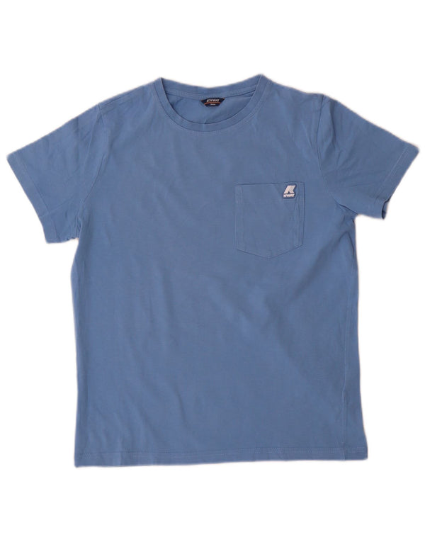 K-Way Damen T-Shirt Top UK 10 Small Blau