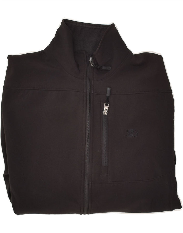STARTER Mens Tracksuit Top Jacket Small Black Polyester Vintage Starter and Second-Hand Starter from Messina Hembry 