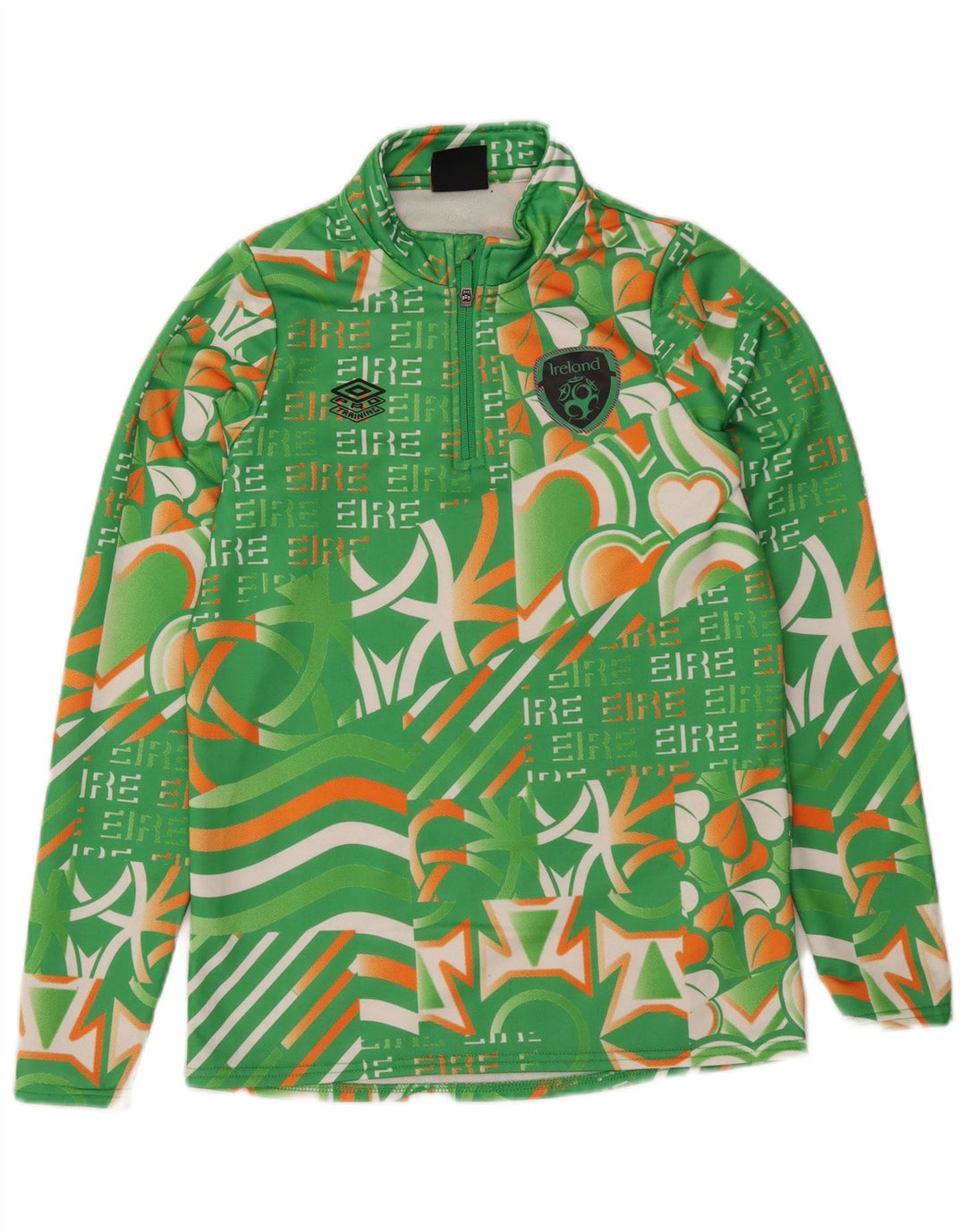 Tuta da ginnastica Umbro per ragazze con grafica pullover, 11-12 anni, grande, verde
