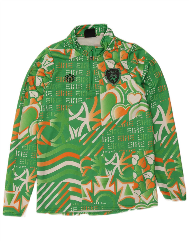 Tuta da ginnastica Umbro per ragazze con grafica pullover, 11-12 anni, grande, verde