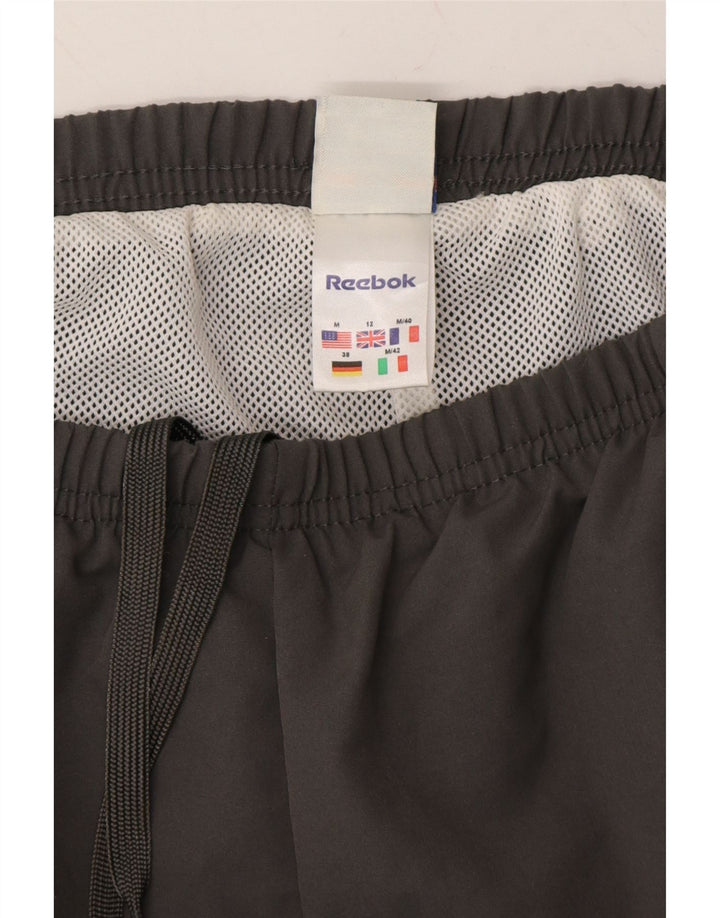 REEBOK Womens Tracksuit Trousers UK 12 Medium Grey Polyester Vintage Reebok and Second-Hand Reebok from Messina Hembry 