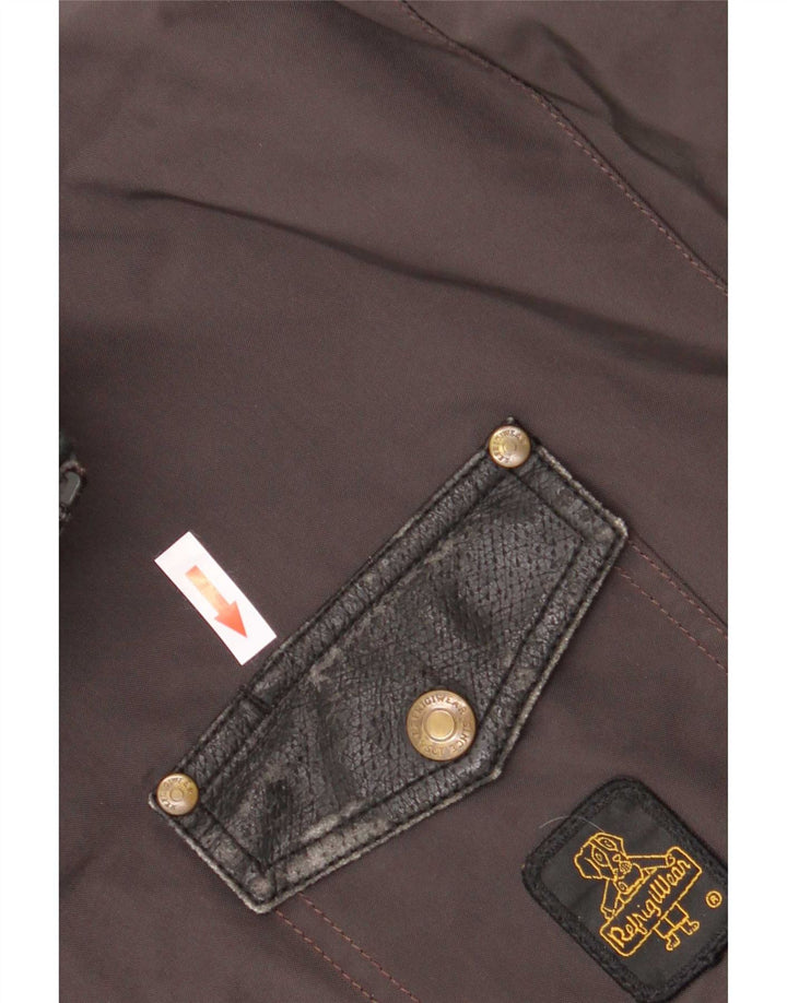 Refrigiwear Chaqueta bomber para hombre UK 40 Large Gris Colorblock Poliamida