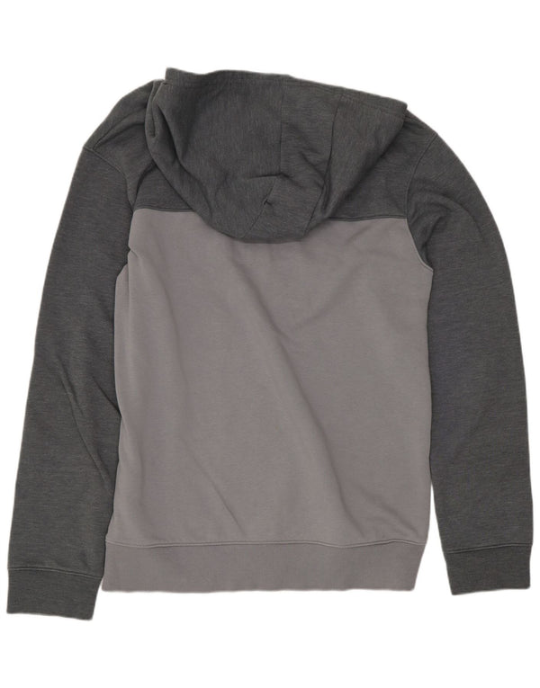 Under Armour Boys Graphic Hoodie Jumper 13-14 Years XL Grey Colourblock