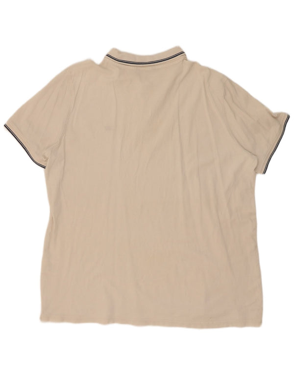 Carrera herre poloshirt 2XL hvidstribet bomuld
