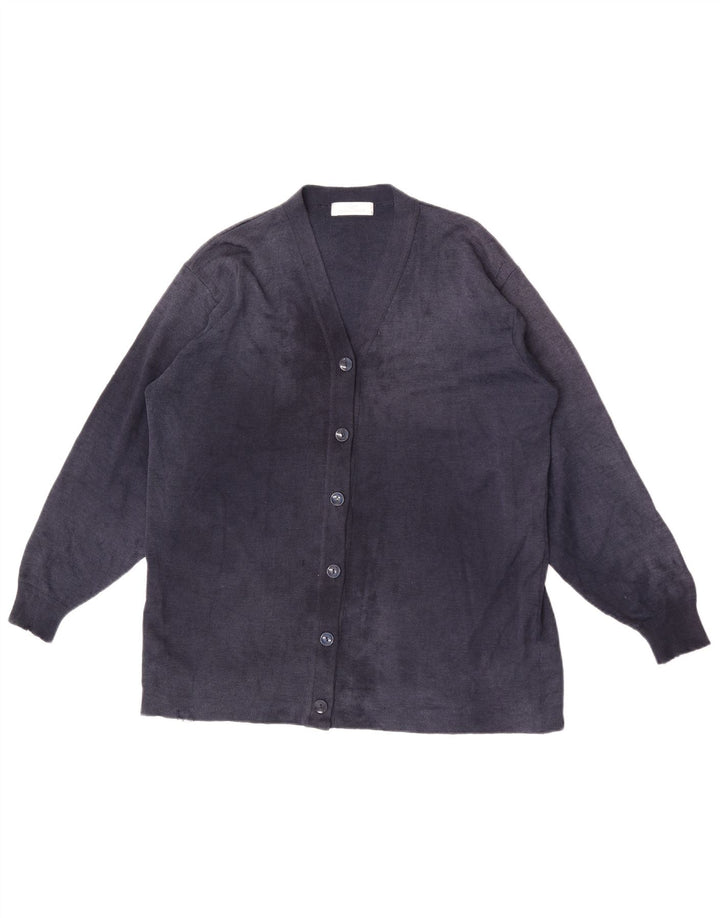 Marks & Spencer Womens Cardigan Sweater EU 38/40 Medium Navy Blue Wool
