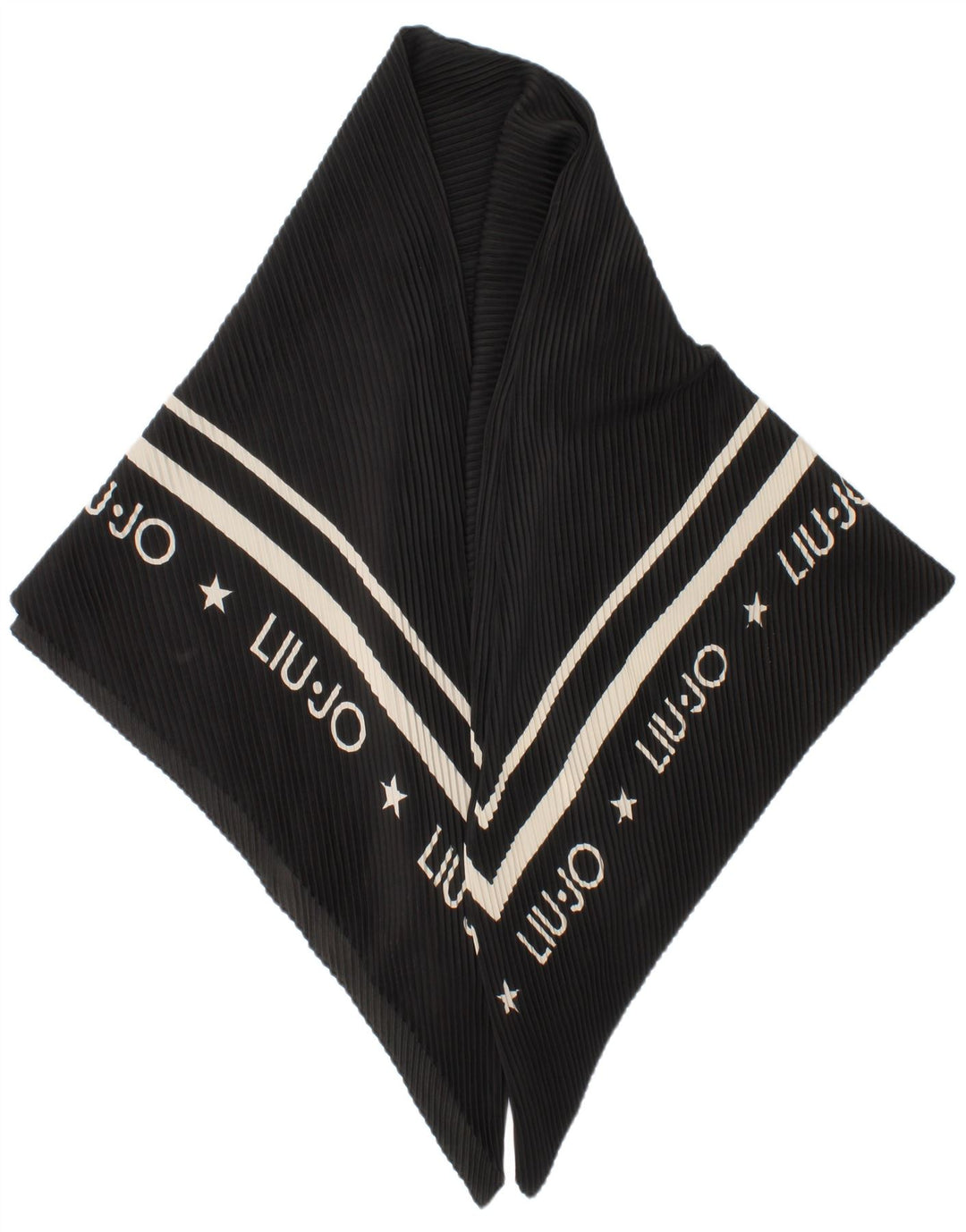 Liu Jo Womens Graphic Square Scarf One Size Black