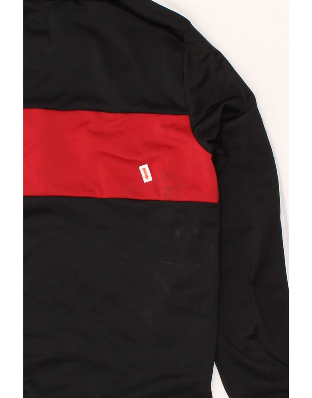 ADIDAS Boys Tracksuit Top Jacket 11-12 Years Black Colourblock Polyester Vintage Adidas and Second-Hand Adidas from Messina Hembry 