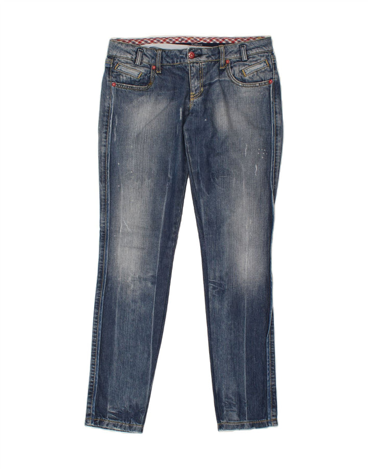ZU ELEMENTS Womens Skinny Jeans W30 L33 Navy Blue Cotton Vintage Zu Elements and Second-Hand Zu Elements from Messina Hembry 