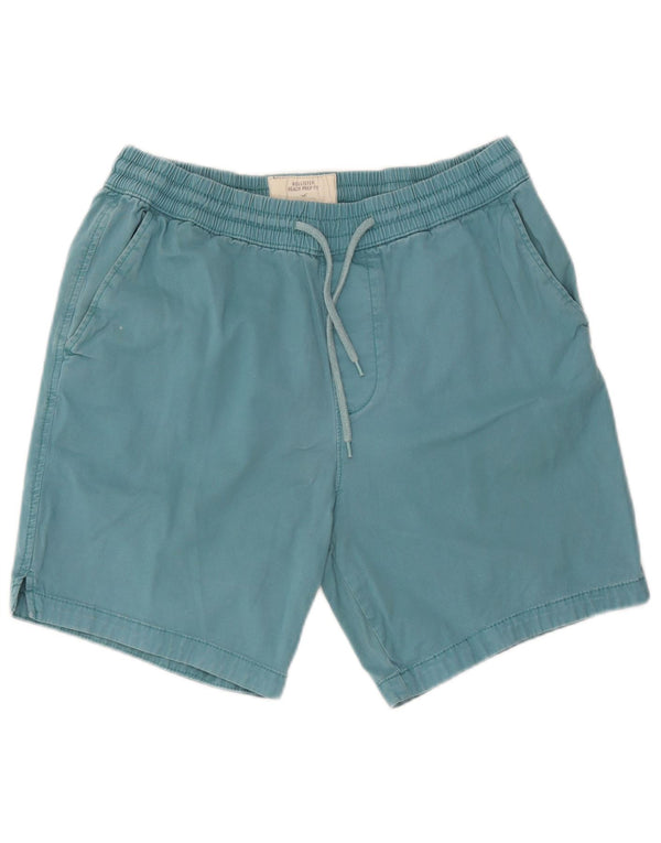Hollister Mens Chino Shorts Large W34 Blue Cotton