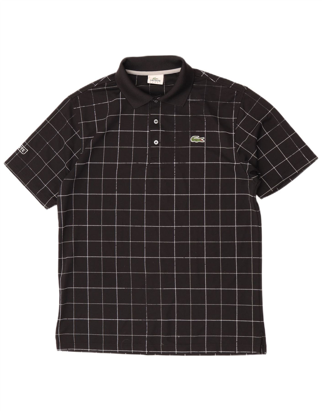 Lacoste Polo Homme Taille 4 Moyen Noir Check Polyester