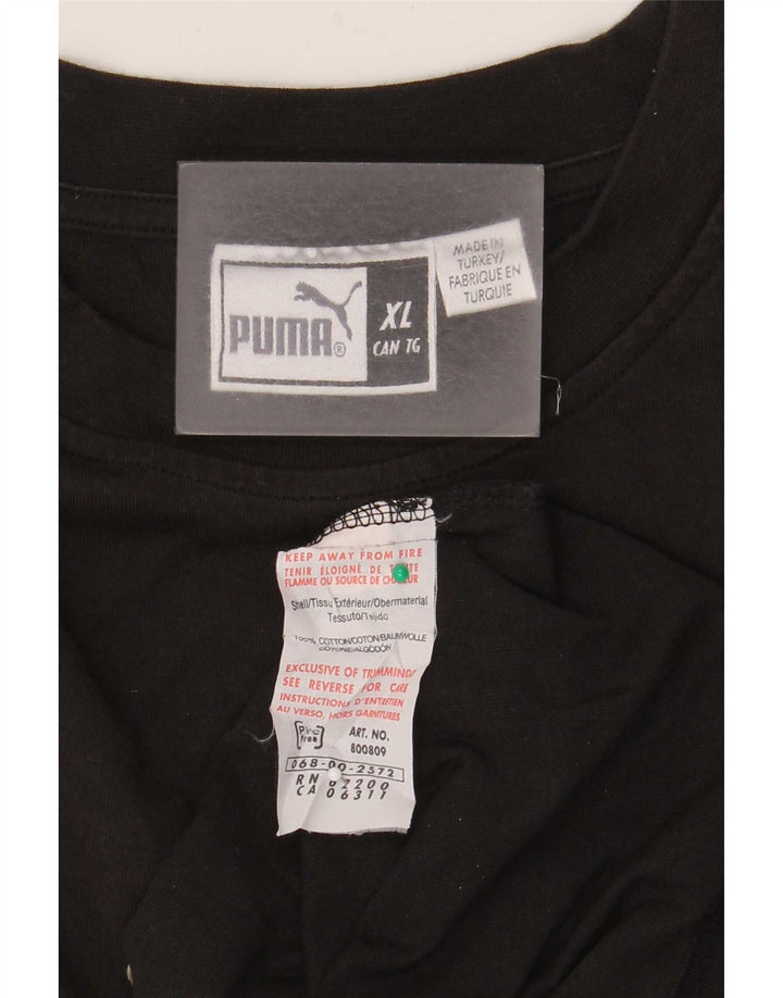 Puma Herre Grafisk Top Langærmet XL Sort Bomuld