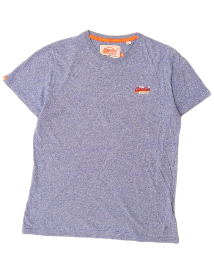 Superdry T-shirt top mellemblå bomuld