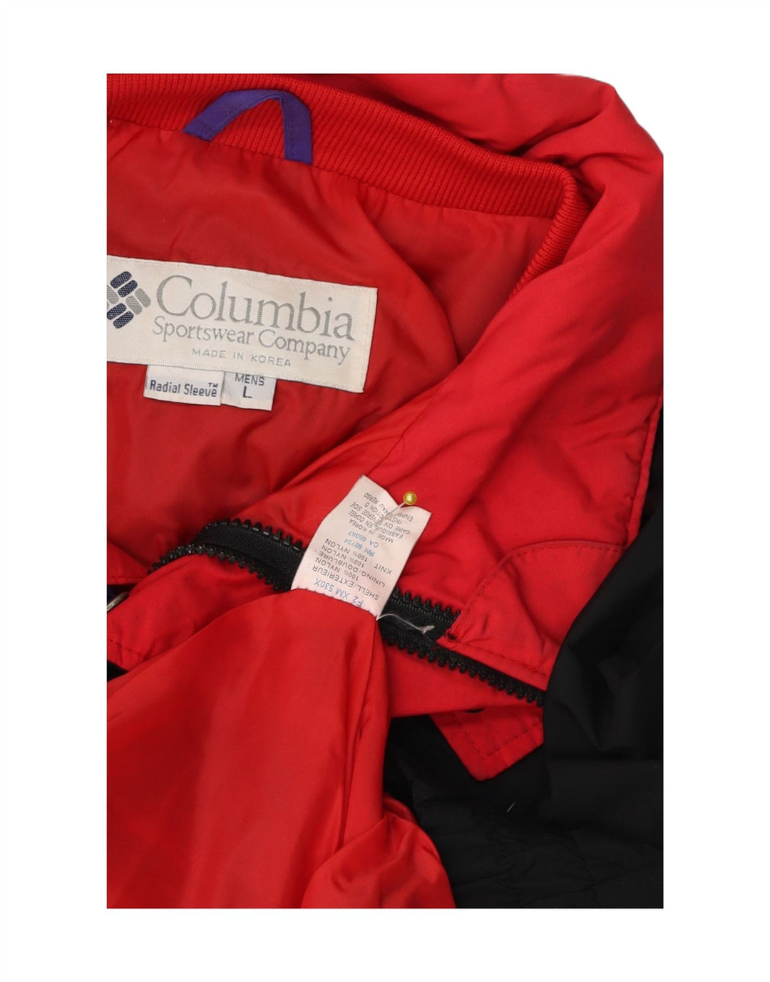 Columbia Mens Bugaboo Bomber Jacket UK 40 Large Black Colourblock Nylon
